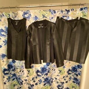 3piece leather like Suit